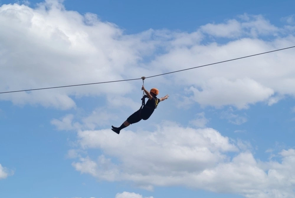 ziplining