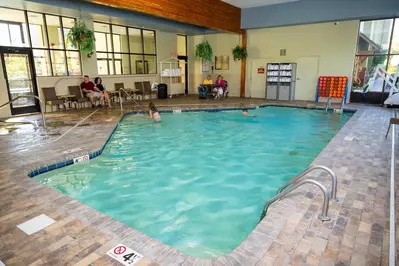 you'll get pool access at our hotel suites in pigeon forge