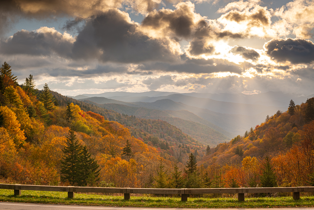 fall view from newfound gap road
