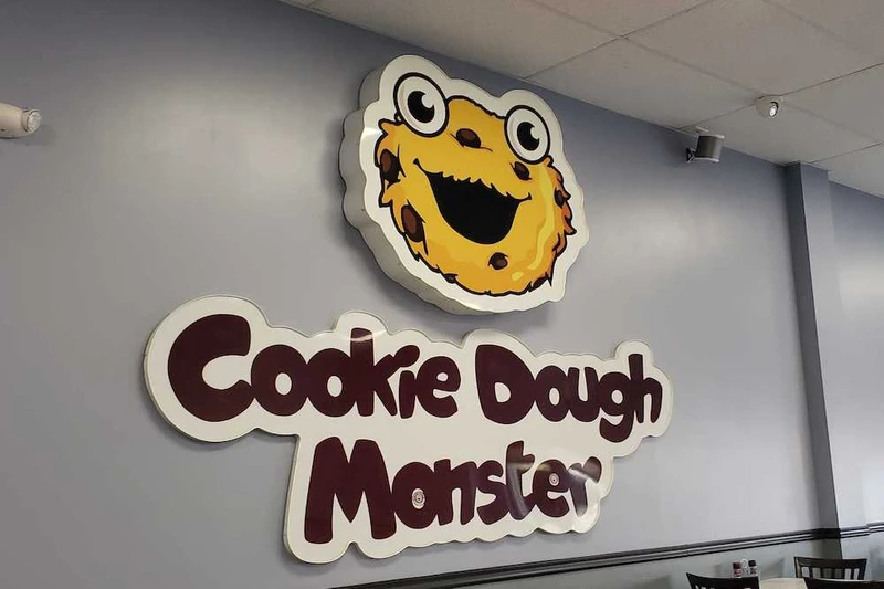 Cookie Dough Monster sign