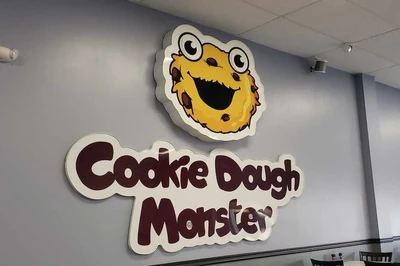 Cookie Dough Monster sign