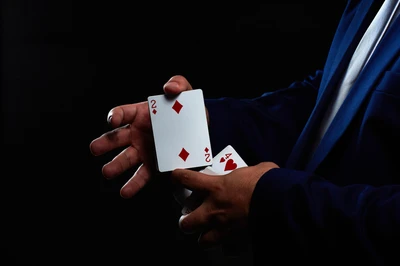 close up of magic show