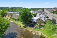 our hotel in Pigeon Forge on the Little Pigeon River
