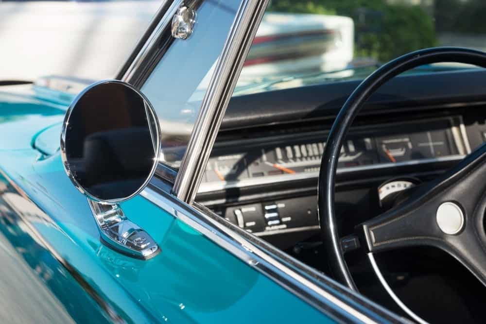 Closeup of a classic car
