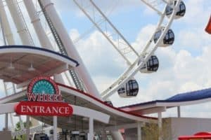 Great Smoky Mountain Wheel Entrance at The Island in Pigeon Forge