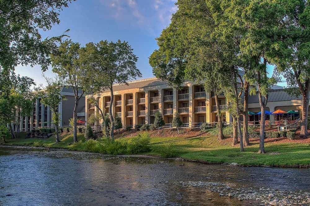Exterior of the Inn on the River in Pigeon Forge Tn