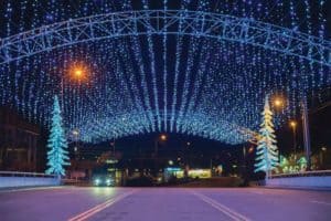 winterfest lights in pigeon forge