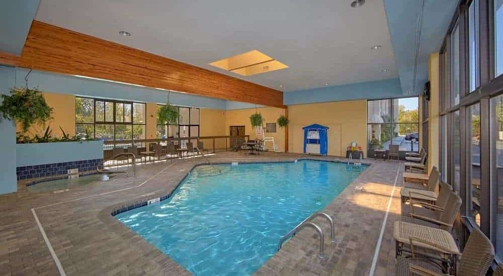 Heated indoor pool at The Inn On The River