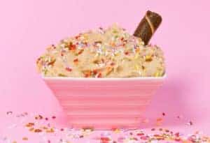 edible cookie dough with sprinkles